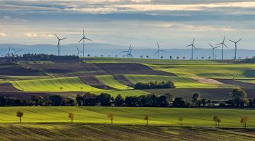Renewables in a natural landscape